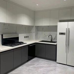 Muebles de Cocina de Diseño Moderno, Juego Completo de Almacenamiento, Muebles Personalizados con Isla, Alacena, Armarios, Mejoras para el Hogar de Lujo - Product Image 3