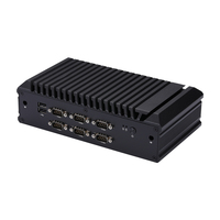 Qotom Q1020X Pentium 5405U Computadora sin ventilador integrada Dual 25G LAN 6 RS232 HD VGA USB SATA Linux Soporte Industrial Mini PC