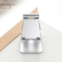 Support de téléphone portable pliable et réglable, à poser sur le bureau, compatible avec tous les modèles, noir argenté