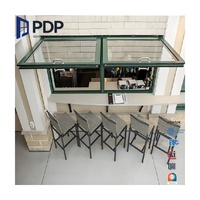 Ventanas de Aluminio con Rotura de Puente Térmico PDP Modernas, Tipo Toldo, con Persianas Horizontales Abatibles, Mosquitera de Acero Inoxidable, Insonorizadas y de Alta Eficiencia Energética
