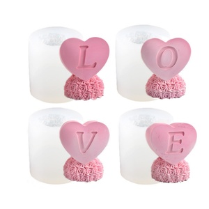 Molde de Silicona para Velas en Forma de Corazón TangChu Love Rose, Molde de Yeso para Aromaterapia, Regalo de San Valentín, Manualidades - Product Image 6