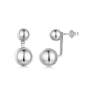 Dylam Low MOQ Wholesale Stack Back Rear Hanging Trendy Best <strong>Plain</strong> <strong>Ear</strong> Jackets <strong>Stud</strong> 925 Sterling Silver 18k Gold Plated Earrings - Product Image 1