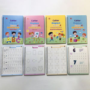 Calligrafia e calligrafia riutilizzabili pratica inglese francese Copybook per bambini dai 3 ai 5 anni per libri di tracciamento di <span class=keywords><strong>lettere</strong></span> magiche - Product Image 5