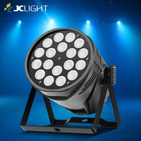 Luz LED Par 18x10w RGBW 4en1, Luces LED Par Can para Bodas, Fiestas, Iluminación de Escenario DMX Parled