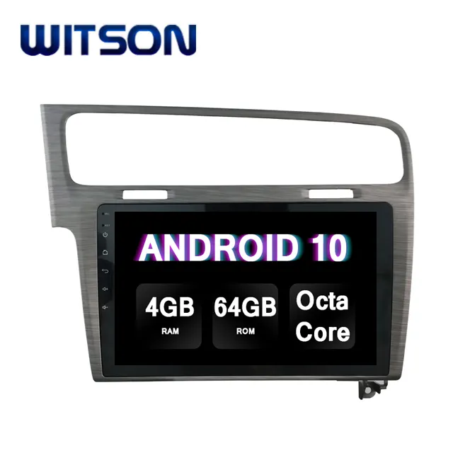 WITSON Android 10.0 Multimídia de Carro Para VW GOLF 2013-2015 TELA 7 64 4GB RAM GB FLASH GRANDE no carro dvd player