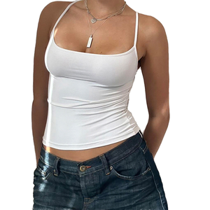 เสื้อกล้ามผู้หญิงแบบลำลองระบายอากาศได้ดีสีดำ Y2K เสื้อกล้ามแฟชั่นสวยงาม - Product Image 1