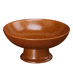 Cuenco de cerámica con pedestal de estilo místico para frutos secos, aperitivos, plato decorativo para sala de té, nuevo estilo chino - Product Image 4