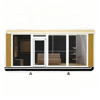 Maison modulaire de luxe de haute qualité, moderne, en conteneur, petite maison intelligente, capsule spatiale pour utilisation en villa