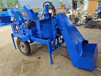 Machine à fabriquer des blocs en argile M7M2 avec moteur diesel, double moule, briques emboîtables, machine à fabriquer des briques manuelle Hydraform