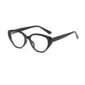 Оправа для очков кошачий глаз в стиле ретро, для девушек, без макияжа, простые мужские очки, милые декоративные компьютерные очки