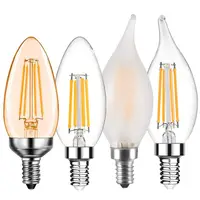 2W 4W 5W dim C35 B11 E12 E14 E26 E27 mumluk mum avize Vintage Edison tipi Led ışık ampul filaman lambası