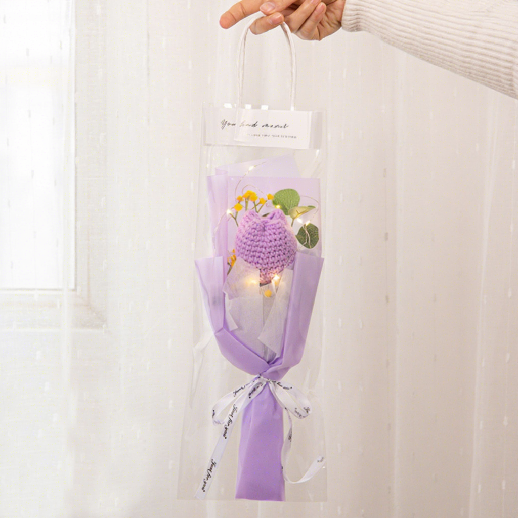 6 purple tulip