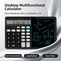 Calculatrice scientifique à double écran, alimentée par énergie solaire, avec fonction vocale, personnalisable, en ABS, pour le bureau – Vente directe usine