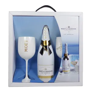 Classy Wine Glass Goblet Packaging Boxes With Window Strong Boxes For Shipping Wine Glasses