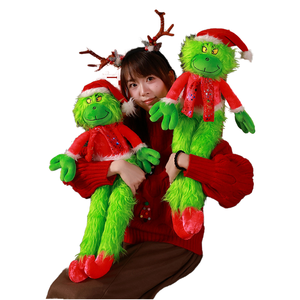 Paar Edition Offizielle <span class=keywords><strong>Grinch</strong></span> Plüsch puppen-Anpassbares Weihnachts duo, Großhandel für Wiederverkäufer - Product Image 2