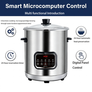 Marmite Électrique Entièrement Automatique <span class=keywords><strong>10</strong></span> <span class=keywords><strong>Litres</strong></span> en Acier Inoxydable 304 Haute Puissance pour Soupe et Congee – Vente en Gros - Product Image 2