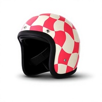 Casque de moto électrique certifié 3C BLD, en fibre de verre renforcée, léger, unisexe, style rétro, pour croisière