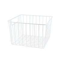 Panier de présentation en treillis métallique pour fruits et légumes, support de rangement pour oranges et oignons avec poignée en bois pour magasin