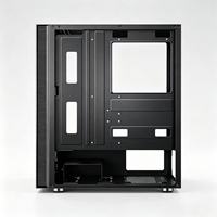 Boîtier PC de jeu SAMA ABS et alliage d'aluminium, coque d'ordinateur ATX anti-poussière, support multi-cartes mères, cabinet de jeu ATX