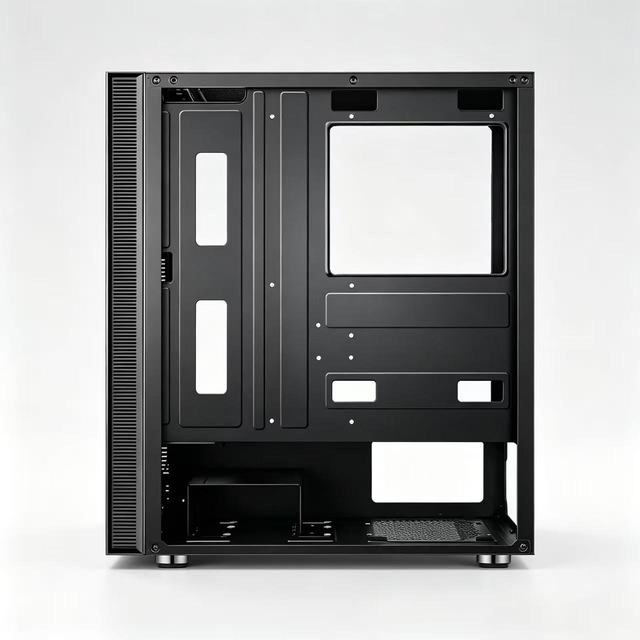 SAMA ABS & Aluminum Alloy Gaming PC Case, Dustproof ATX Computer Shell, Multi Motherboard Support ATX Gaming Cabinet