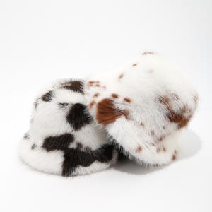 Sombrero de pescador de ala ancha para mujer-Nuevo estilo de invierno, cálido, estilo coreano, versátil, sombrero de cubo largo de felpa para Otoño/Invierno - Product Image 2