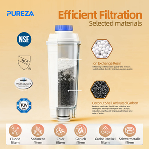 Machine à café expresso automatique, filtre à eau authentique compatible avec le filtre De-longhi <span class=keywords><strong>DLSC002</strong></span> ECAM ETAM EPAM EC800 BCO400 - Product Image 6