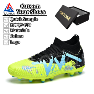 Botas de Fútbol de Caña Alta para Hombre y Niños, Antideslizantes, con Amortiguación, para Entrenamiento, Futsal, Zapatillas de Fútbol y Chuteira De <span class=keywords><strong>Campo</strong></span> - Product Image 1