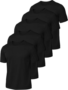 T-shirt personnalisé en polyester à séchage rapide, impression de logo sur mesure, évacuation de l'humidité, confortable, décontracté, vêtements de sport - Product Image 6