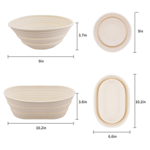 Juego de 2 Cestas Plegables de Silicona para Fermentar Pan, Ecológicas, Aptas para Lavavajillas, Resistentes al Calor, Utensilios de Repostería de Grado Alimenticio - Product Image 2