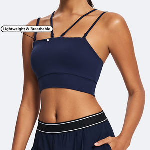 제조업체 액티브 탑스 맞춤 로고 여성 짐 피트니스 운동 요가 브라 78% 나일론 22% 스판덱스 다중 조절 스포츠 브라 - Product Image 1