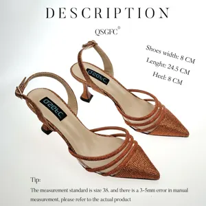 Italian Design Stylish Openwork Slippers Full Diamond Embellished Heels Nigerian Women's Sandals And Party Wedding Bag