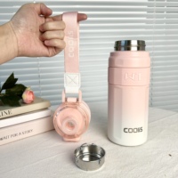 Botol air termos olahraga 2025 ML 16OZ, botol air Stainless Steel terisolasi panas dan dingin