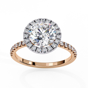 Stylish Rose Gold Diamond Ring for Women Classic Elegant Fashion Daily Wear Jewelry Shiny Finish Lightweight Gift Choice - Product Image 4