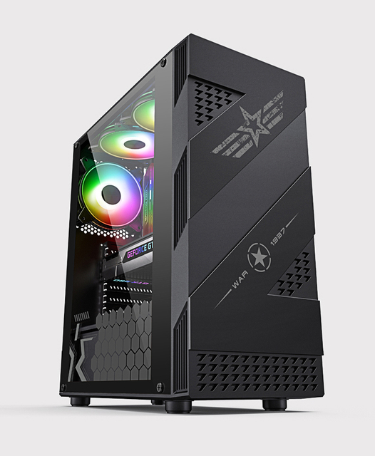 OEM ODM Custom ATX Desktop Cabinet Tempered Glass Tower for Gaming Computer Cases & Casing