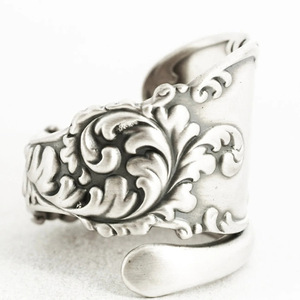 Anello Aperto Vintage con Fiore, Regolabile, Gioiello da Dito alla Moda per Donna, Regalo per Uso Quotidiano - Product Image 3