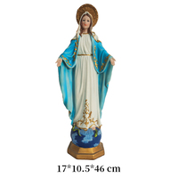 Vente en gros d'articles religieux catholiques, artisanat en résine de la Vierge Marie, statue de Notre-Dame de Fatima, statue de la Mère Marie, sculpture