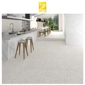 BOTON STONE Grey Terrazzo China Fabricação Cinza Pisos Telhas Cinza Cor Cimento Terrazzo Ttiles