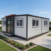 Maison modulaire personnalisée en conteneur, maison préfabriquée miniature, panneau sandwich, maison portable pour usage résidentiel en villa
