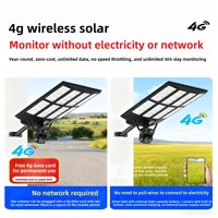 Projecteur LED extérieur étanche pour jardin, parking, route publique, éclairage de rue avec caméra, lampadaire solaire
