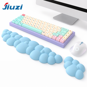 Customized Ergonomic Computer <b>Keyboard</b> Wrist Cloud Designed Memory Foam Cartoon Style Stock Available Wrist <b>Mouse</b> Pad - Product Image 1