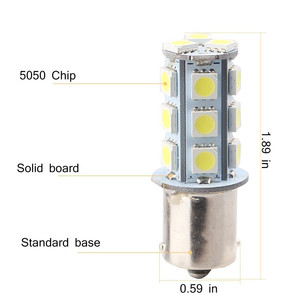 Dubbelzijdige LED-autolamp 5050-18SMD 2W Ultra-helder 1156 knipperlicht remlicht - Product Image 3