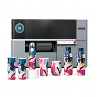 Printer UV Silinder Rotary 360 untuk Pencetakan Kustom pada Besi, Plastik, Kaca, Logam, Pot, Tumbler, Botol