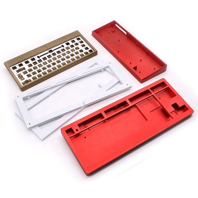 Custom Metal Mechanical Game Computer Keyboard Cover High Quality Anodized CNC Machining and Plates Laser Machining Prototype