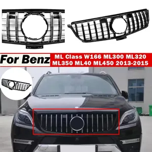 Grille de pare-chocs avant StarNav pour Mercedes ML Class W166 ML300 ML320 ML350 ML400 ML450 2013 2014 2015 – Style Racing Facelift - Product Image 4