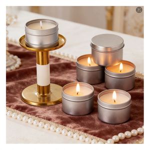 Luxury Memorial <b>Candle</b> Jar Elegant Presentation Natural Beeswax Aroma Wellness Boutique Offering Display Selection - Product Image 2
