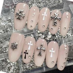 <span class=keywords><strong>Uñas</strong></span> Postizas Hechas a Mano, Paquete <span class=keywords><strong>de</strong></span> <span class=keywords><strong>Uñas</strong></span> Acrílicas Personalizadas, Diseño Personalizado, <span class=keywords><strong>Uñas</strong></span> Postizas Navideñas - Product Image 4