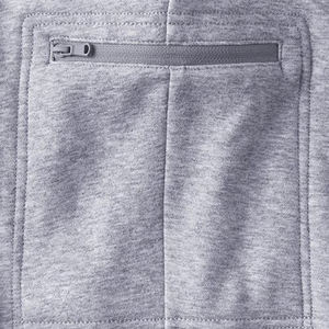 Pantalon cargo décontracté personnalisé pour hommes avec logo brodé taille haute Poches latérales à fermeture éclair quantité minimale de commande bas jambe droite en polyester - Product Image 5