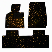 Tapis de sol de voiture personnalisés RGB ciel étoilé, imperméables, éclairage d'ambiance, tapis pour la modification intérieure des véhicules de luxe