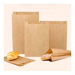 Sacs à pain en papier kraft personnalisés pour restaurant, prix d'usine en gros en Chine, sacs à lunch bruns avec votre propre logo - Product Image 4