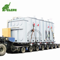 Remorque modulaire robuste de 500 tonnes avec direction d'essieu hydraulique pour marchandises surdimensionnées et surpoids